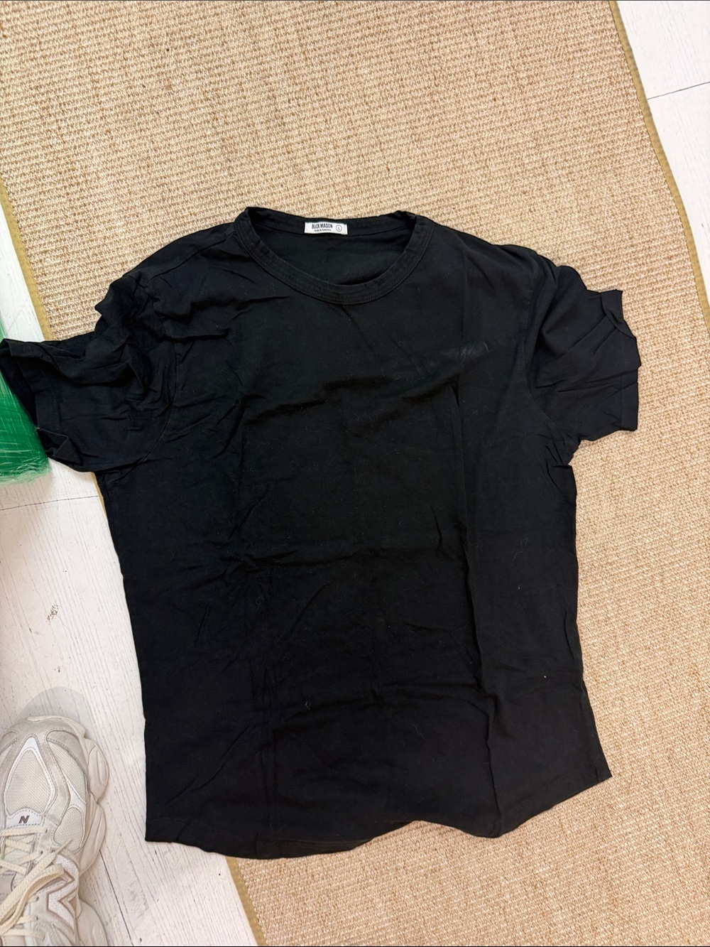 Buck Mason Black Short Sleeve Crew Neck T-Shirt